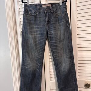Guess Men's Dark Blue Straight Jeans